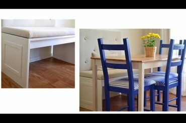 How to build a bench for a banquette in a dining room