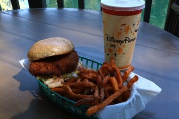 Disneyland Dining Review - Fish Sandwich From Hungry Bear