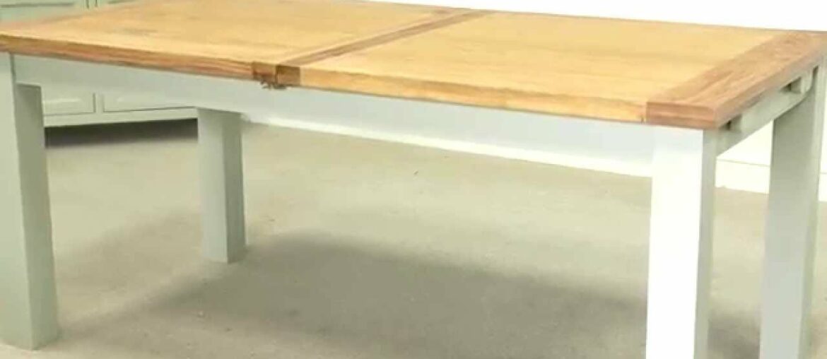 Country Oak 2.3m Painted Dining Table