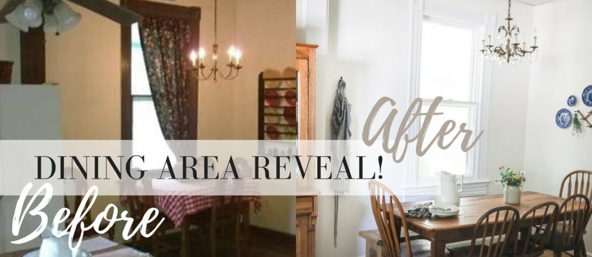 Farmhouse Eat-in Kitchen Reveal | FRENCH FARMHOUSE DECORATING IDEAS | Before and After