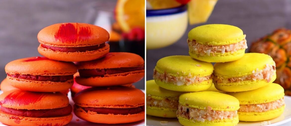 6 Way Yummy Macarons Recipe Easy | Learn How to Bake Delicious French Macarons | DIY Dessert Ideas