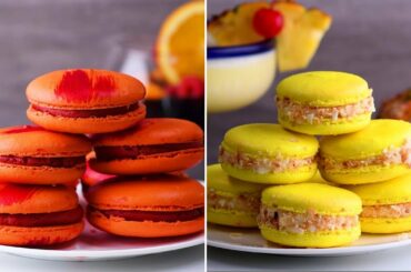 6 Way Yummy Macarons Recipe Easy | Learn How to Bake Delicious French Macarons | DIY Dessert Ideas