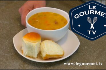 French Canadian Yellow Split Pea Soup - LeGourmetTV Recipe