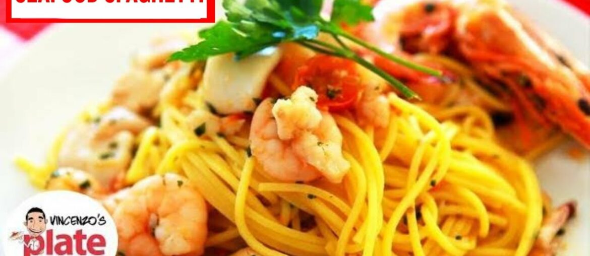 AWESOME SEAFOOD SPAGHETTI RECIPE | Italian Seafood Pasta Recipe