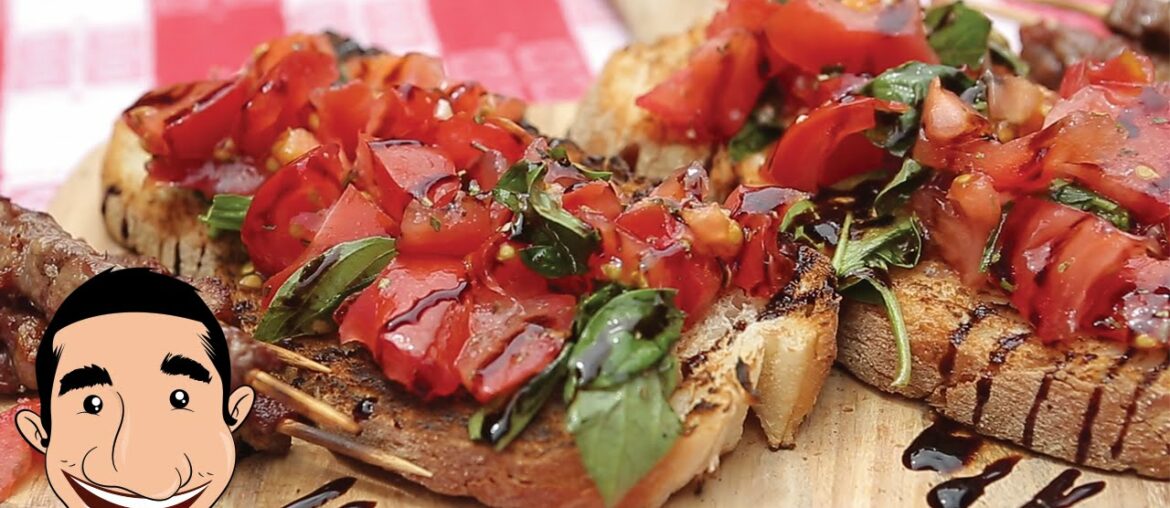 ITALIAN BRUSCHETTA RECIPE | Bruschetta with Tomato and Basil feat BBQ Aroma