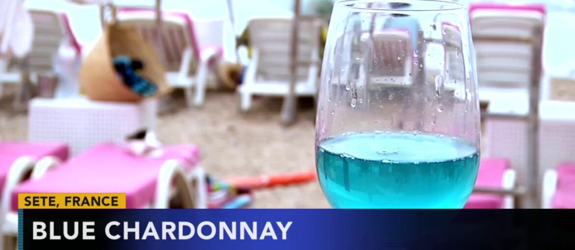 Blue wine is making a splash in southern France