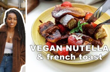 Zero  Waste Challenge  Vegan NUTELLA French Toast {easy delicious recipe]