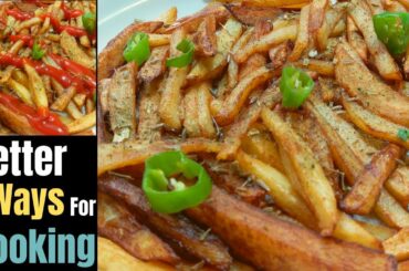 French Fries Recipe - Homemade Crispy French Fries - By Better Ways For Cooking.