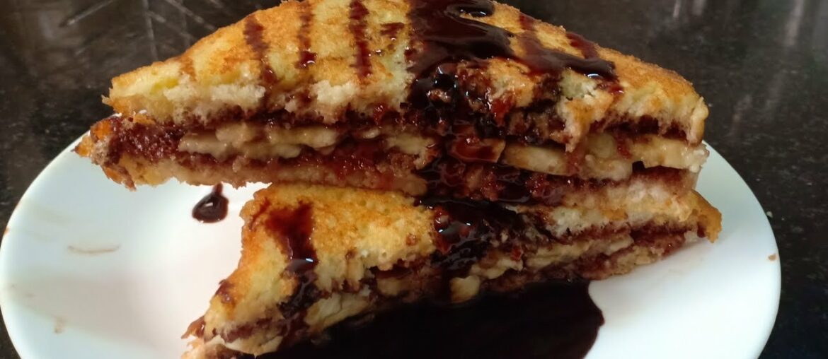 Banana Stuffed Bread Toast|Easy Nutella French Toast |Kids Recipe Banana Stuffed Bread Toast|Easy Nutella French Toast |Kids Recipe