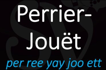 How to Pronounce Perrier-Jouët? Champagne Wine French Pronunciation