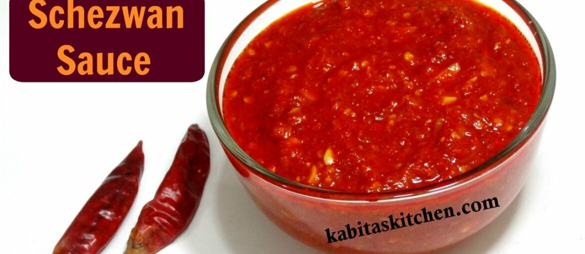Schezwan Sauce Recipe | Homemade Schezwan Sauce | Chinese Sauce | kabitaskitchen