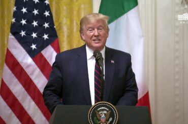 President Trump Participates in a Joint Press Conference with the President of the Italian Republic