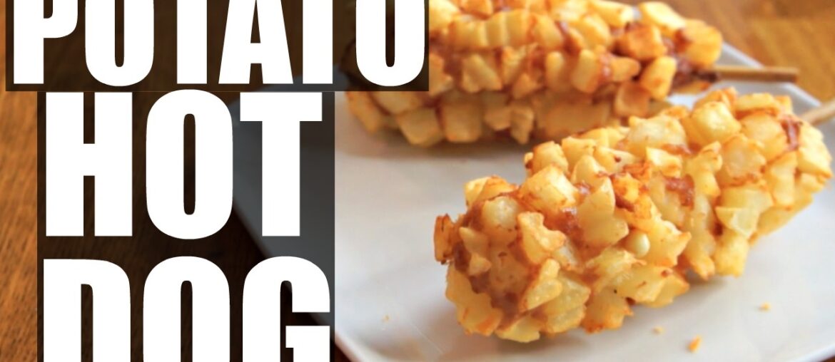 DIY POTATO HOT DOG 감자 핫도그 krinkle-cut fry corn dog  | WEENIES