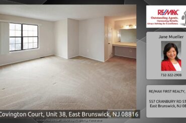 38 Covington Court, Unit 38, East Brunswick, NJ 08816
