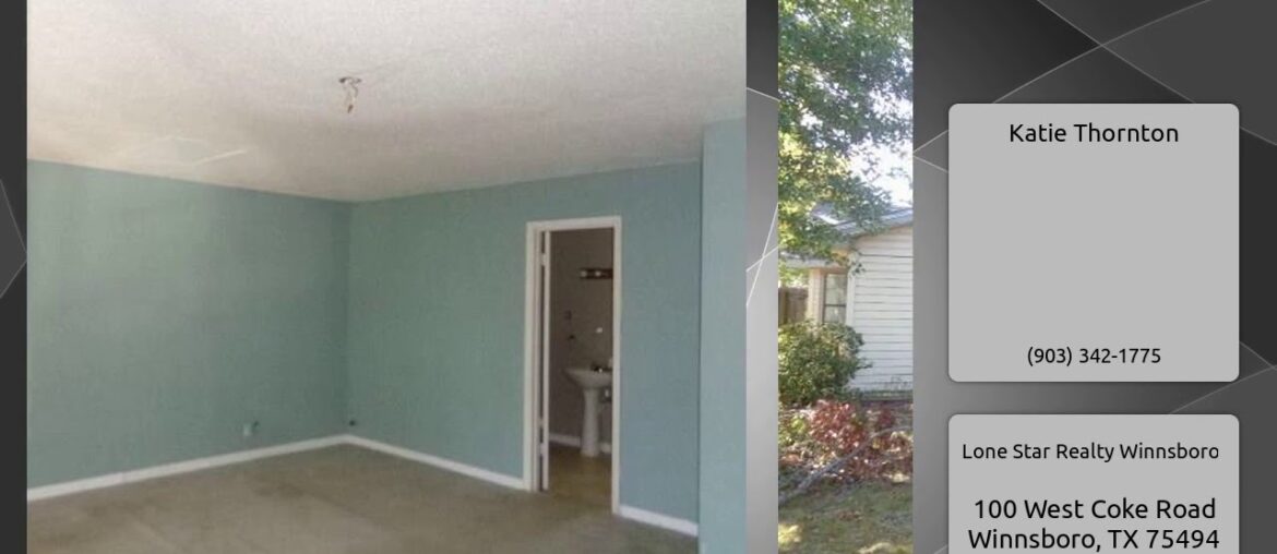 202 W Coke Road, Winnsboro, TX 75494 202 W Coke Road, Winnsboro, TX 75494