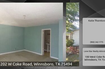 202 W Coke Road, Winnsboro, TX 75494