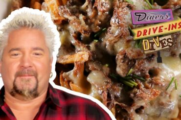 Bison Gravy Fries on #DDD with Guy Fieri | Food Network