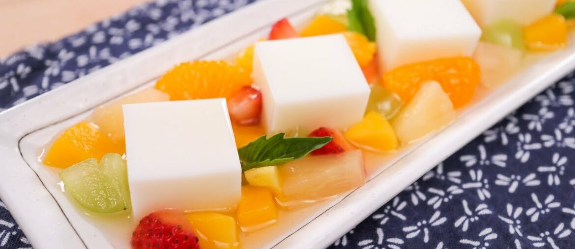 Almond Jelly Cubes & Fruit Salad (Almond Float) Recipe | Thai Recipes เต้าฮวยฟรุตสลัด Almond Jelly Cubes & Fruit Salad (Almond Float) Recipe | Thai Recipes เต้าฮวยฟรุตสลัด