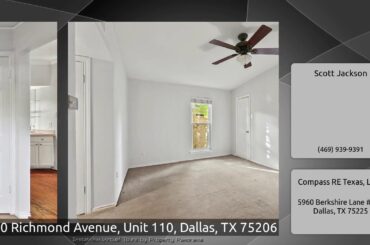 5740 Richmond Avenue, Unit 110, Dallas, TX 75206