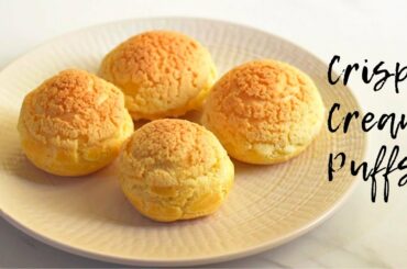 HOW TO MAKE CREAM PUFFS with craqueline / Easy cream puff recipe with craqueline
