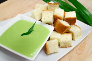 Pandan Coconut Custard "Fondue" Recipe สังขยาใบเตย - Hot Thai Kitchen!