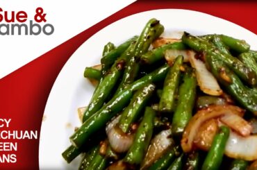 Chinese Spicy Szechuan Green Beans stir fry