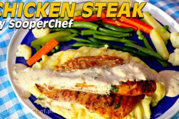 Chicken Steak Recipe - How to make Steak by SooperChef
