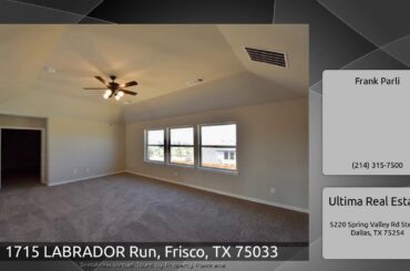1715 LABRADOR Run, Frisco, TX 75033