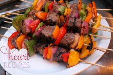 Grilled Sirloin Steak Kabobs / Kebabs - I Heart Recipes