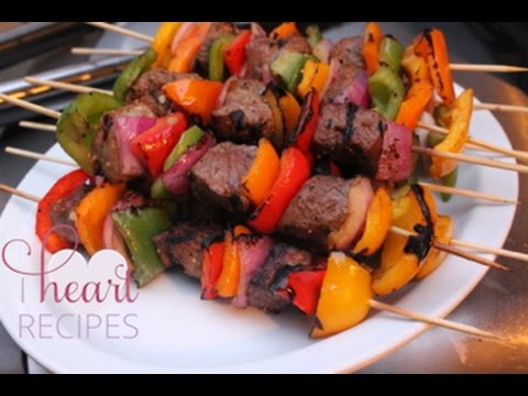 Grilled Sirloin Steak Kabobs / Kebabs – I Heart Recipes Grilled Sirloin Steak Kabobs / Kebabs - I Heart Recipes