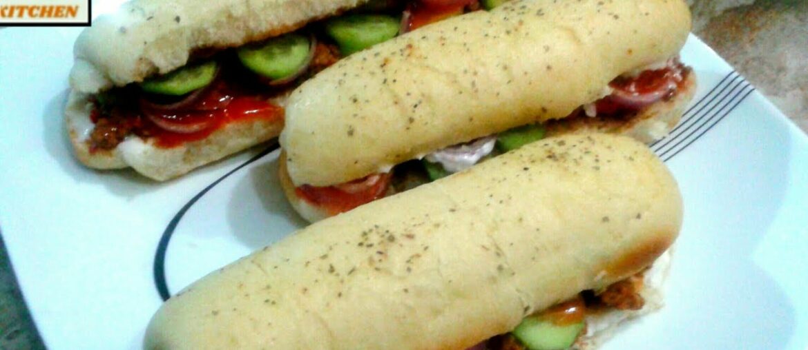 French Chicken Roll Sandwich Recipe | Without Oven | With Homemade Buns | by Aj's Kitchen.