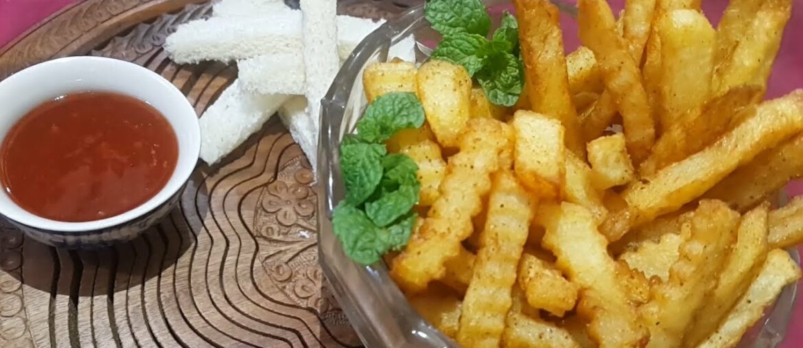 French Fries Recipe (Easy Bake & Easy Cook) II Homemade Crispy French fries II