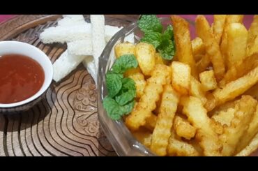 French Fries Recipe (Easy Bake & Easy Cook) II Homemade Crispy French fries II