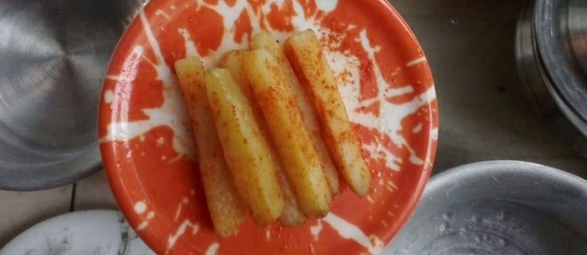 Miniature"French fries"🍟recipe.Testy and crunchy French fries.