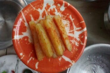 Miniature"French fries"🍟recipe.Testy and crunchy French fries.