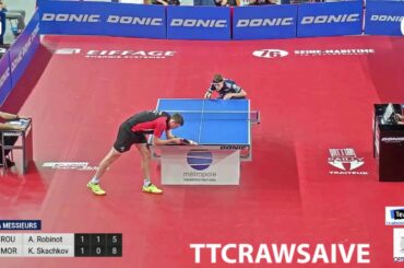 ROBINOT Alexandre - SKACHKOV Kirill  | Pro A French League 2019 - 2020 TABLE TENNIS