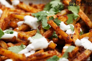 Cheesy Masala Fries Recipe | Masala fries Recipe | French Fries Recipe | 101 flavors
