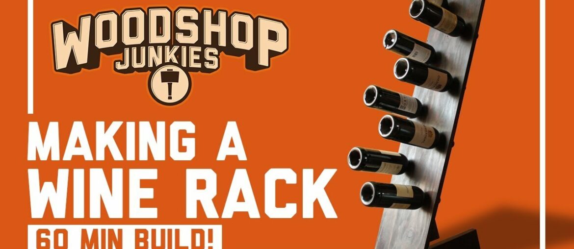 Super Easy 60 Minute Free Standing Wine Rack Build (DIY)