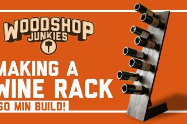 Super Easy 60 Minute Free Standing Wine Rack Build (DIY)