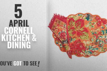 April Cornell Top 10 Kitchen & Dining [2018]: April Cornell Pomegranate Quilted Placemat