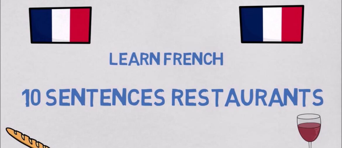 10 EASY SENTENCES IN FRENCH AT THE RESTAURANT