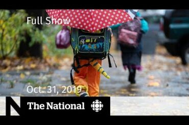 The National for Thursday, Oct. 31  — Halloween confusion; Shooting caught on video