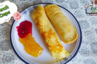 French Crepes Recipe || How To Make French Crepes Without Butter || Crêpes Françaises
