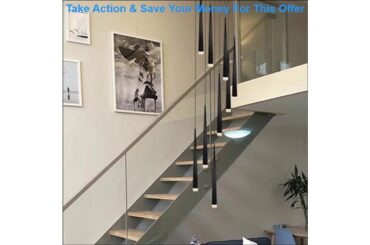 Best LED chandelier long tube lamp kitchen island dining room decoration conical tube chandelier st