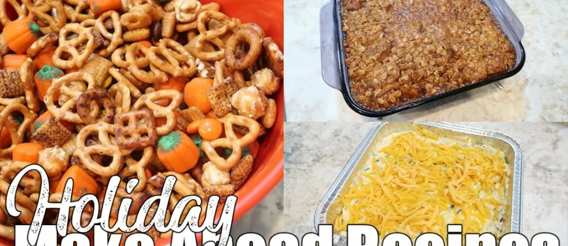 Make Ahead Holiday Recipe Ideas | Freezer Meals Prep | Cook With Me Make Ahead Holiday Recipe Ideas | Freezer Meals Prep | Cook With Me