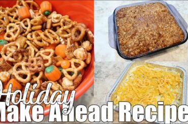 Make Ahead Holiday Recipe Ideas | Freezer Meals Prep | Cook With Me
