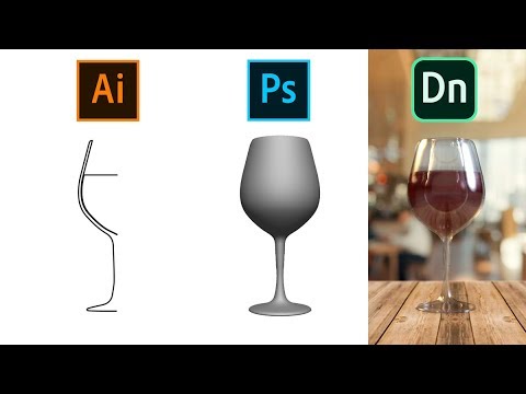 Create a Wine Glass (.obj) in Illustrator & Photoshop for Adobe Dimension Create a Wine Glass (.obj) in Illustrator & Photoshop for Adobe Dimension