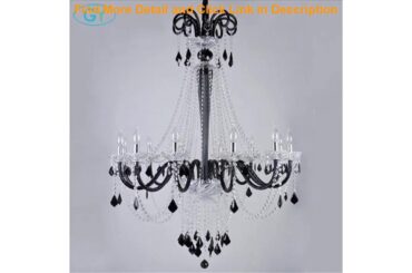 Best Black Chandelier Nordic Style Lamp Black Crystal Lustres lighting Luxury Living Room Dining ro