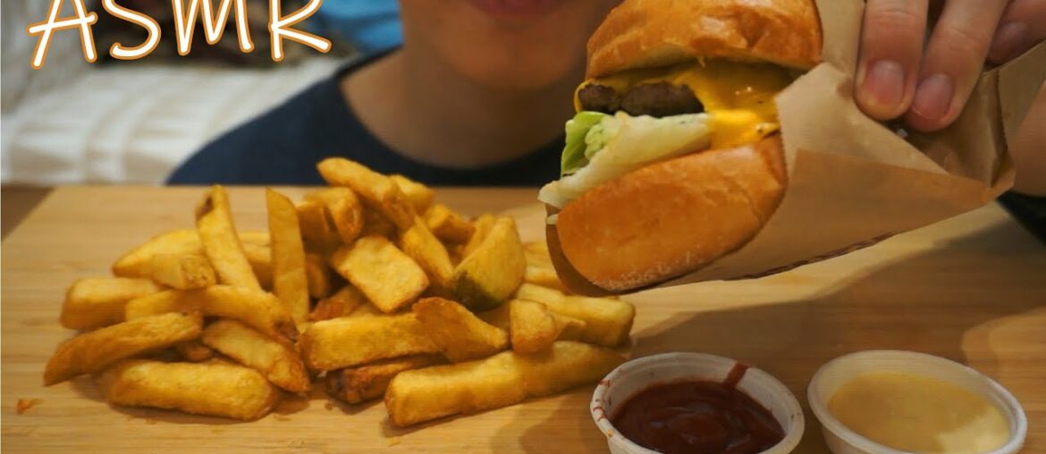 ASMR Eating Burgerista With French Fries(Eating Sound) --- KH ASMR