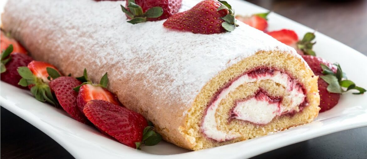 Strawberry Swiss Roll Recipe